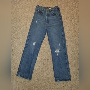 Levi's Premium Ribcage Straight Ankle Jeans W27 L27